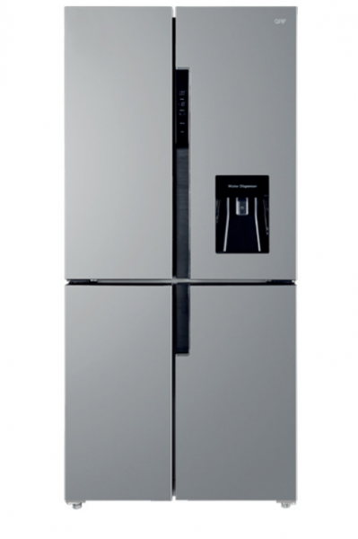 Frigo grf cc83836dx frigorifero americano 84 cm cross door 4 porte inverter total no-frost classe e, 436 litri con dispenser