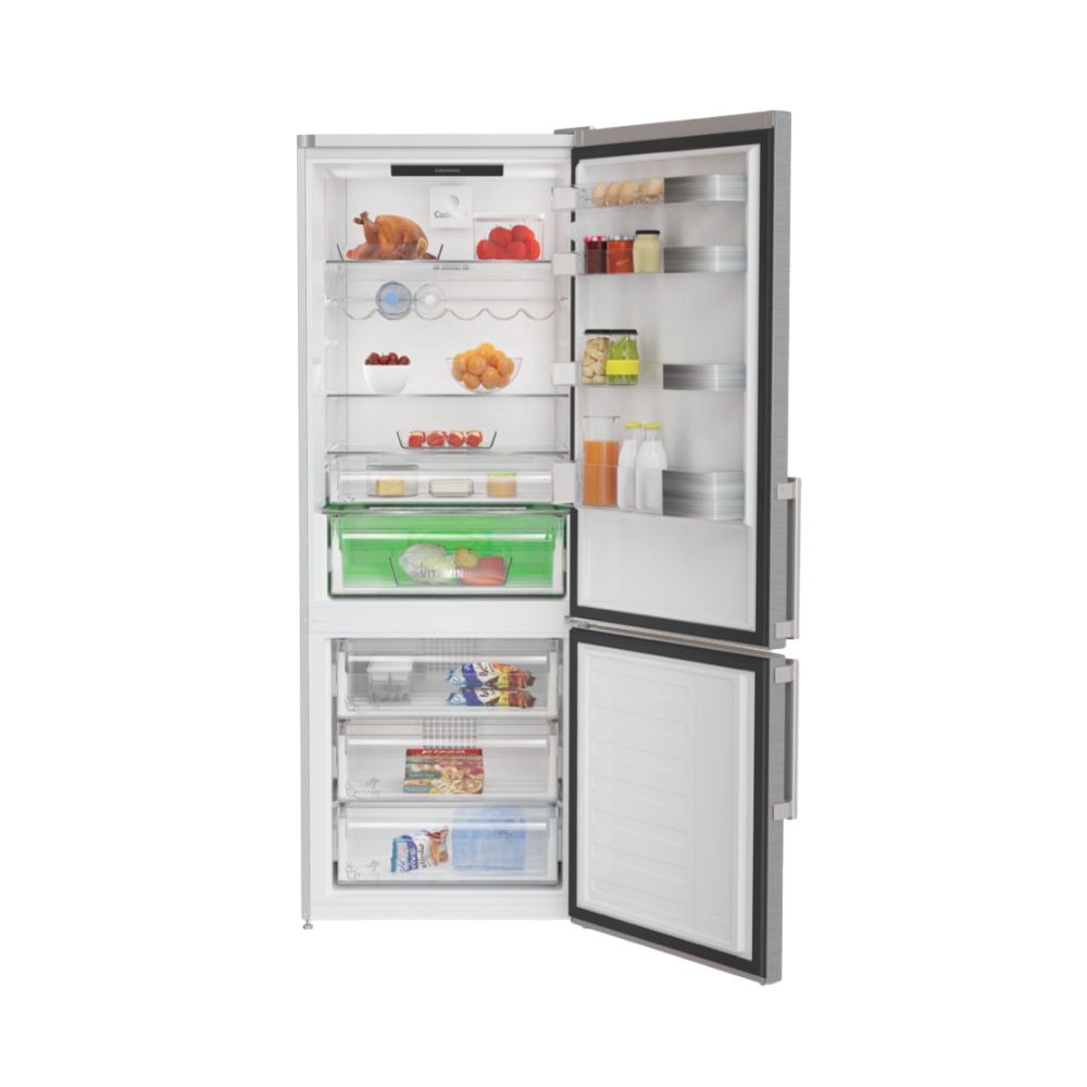 Frigorifero combinato Grundig GKN27940FXN libera installazione INOX classe E