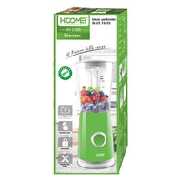 Frullatore Elettrico da Cucina 400mL 170W per Verdure e Frutta con Modalita Impulso 4 Lame Inox Colore Rosso