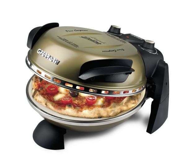 G3 ferrari g10006 pizza express delizia, forno pizza, 1200 w, 400Â°c, pizza fragrante in 5 minuti, ricettario incluso, oro antico