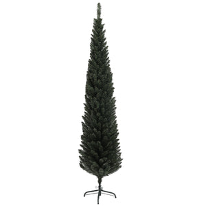 Albero di Natale Artificiale 195 cm 390 Rami Design Alto e Stretto Verde