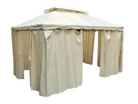 Gazebo da giardino 3×4 con zanzariera mod. Santiago - Colore: Beige - GA11SAPAC