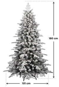 Albero di Natale Artificiale Innevato 210 cm 948 Rami Verde