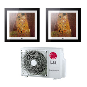 Climatizzatore Condizionatore LG Dual Split Inverter serie ARTCOOL GALLERY 12+12 con MU3R21 R-32 Wi-Fi Optional 12000+12000