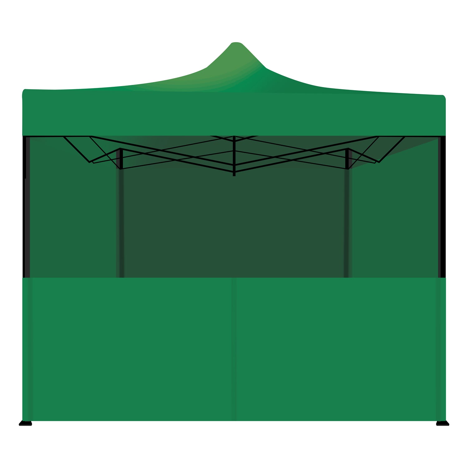 Tenda / Gazebo Per Giardino 3X3 Impermeabile Tendone Pieghevole Per Fiere E Mercati Colore Verde