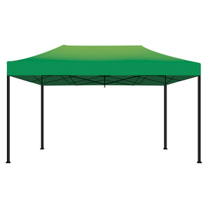 Taman Tenda / Gazebo Per Giardino 3X4,5 Mt Impermeabile Tendone Pieghevole Per Fiere E Mercati Con Teli Laterali Colore Verde