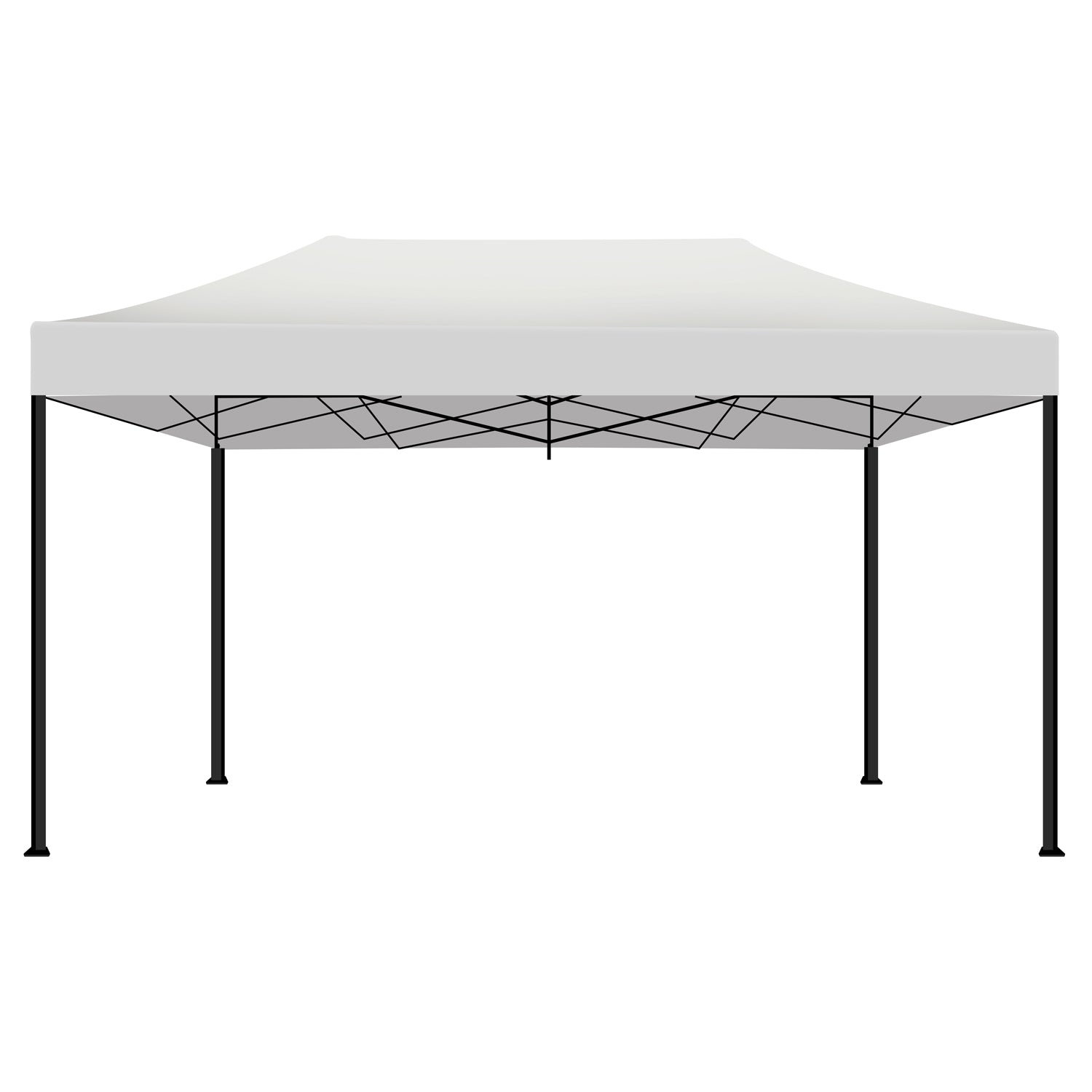 Kebon Tenda / Gazebo Per Giardino 3X4,5 Mt Impermeabile Tendone Pieghevole Per Fiere E Mercati  Colore Bianco