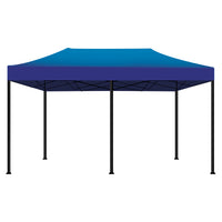 Taman Tenda / Gazebo Per Giardino 3X6 Impermeabile Tendone Pieghevole Per Fiere E Mercati Con Teli Laterali Colore Blu