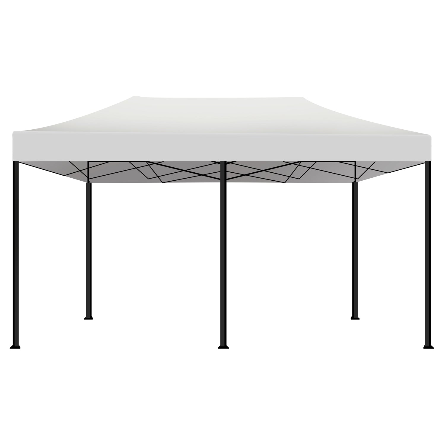 Kebon Tenda / Gazebo Per Giardino 3X6 Mt Impermeabile Tendone Pieghevole Per Fiere E Mercati  Colore Bianco