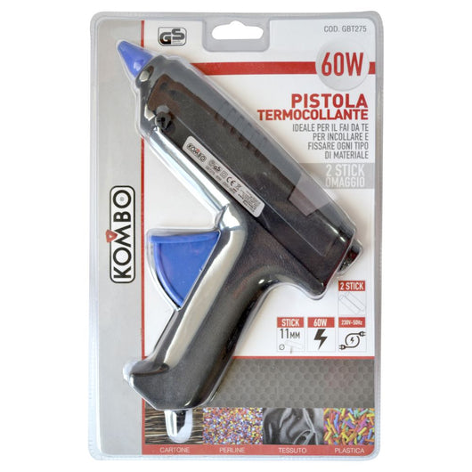 PISTOLA TERMO COLLANTE 60W 230V ricambio 11 mm CAVO DA 1MT SPINA