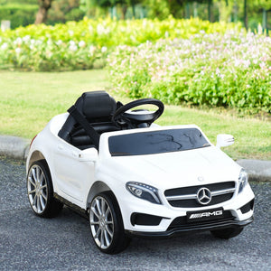 Macchina Elettrica per Bambini 6V con Licenza Mercedes GLA 45 Bianco