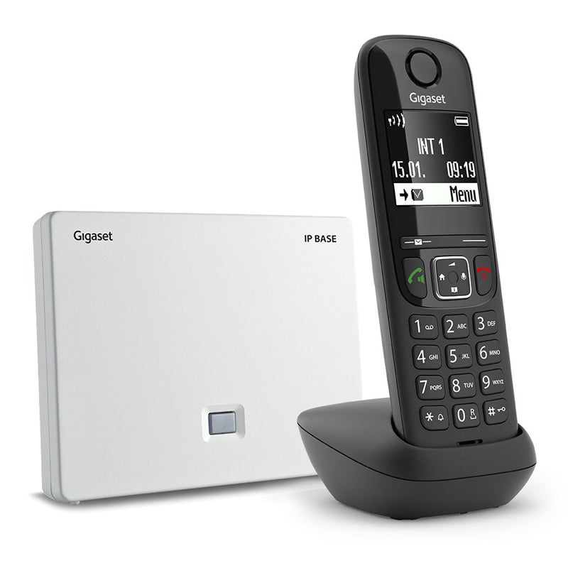 GIGASET AS690A IP BASE - TELEFONO CORDLESS DIGITALE VoIP - SEGRETERIA - VIVAVOCE