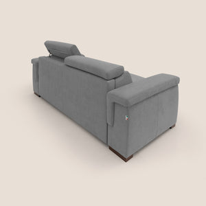 Divano Letto 3 Posti 220x100x95 cm in Tessuto Grigio