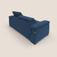 Divano Letto 3 Posti 240x100x95 cm in Tessuto Blu