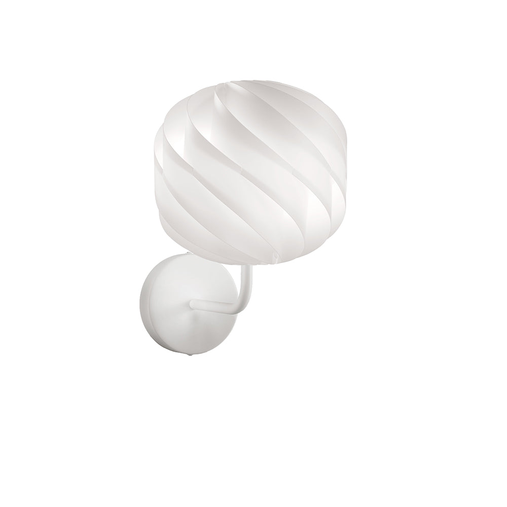 Applique Moderna Globe 1 Luce In Polilux Bianco Made In Italy