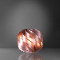 Lampada Da Tavolo Globe 1 Luce In Polilux Rosa Metallico D25 Made In Italy