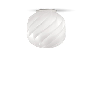 Plafoniera Moderna Globe 1 Luce In Polilux Bianco D40 Made In Italy