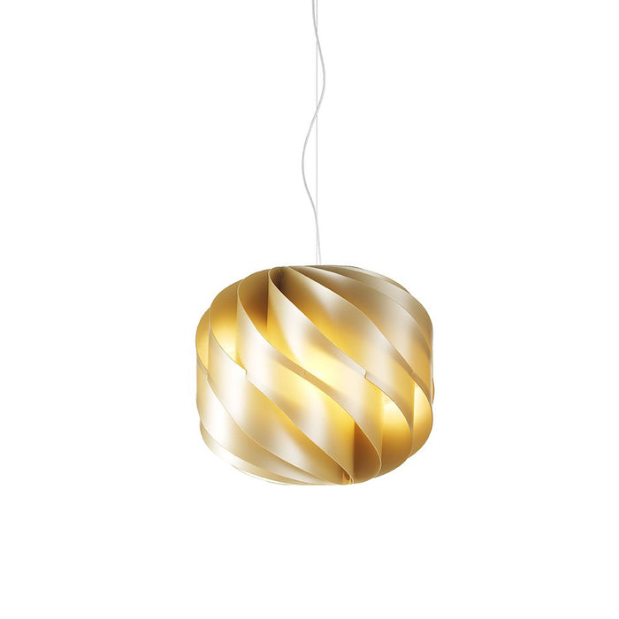 Sospensione Moderna Globe 1 Luce In Polilux Oro D40 Made In Italy