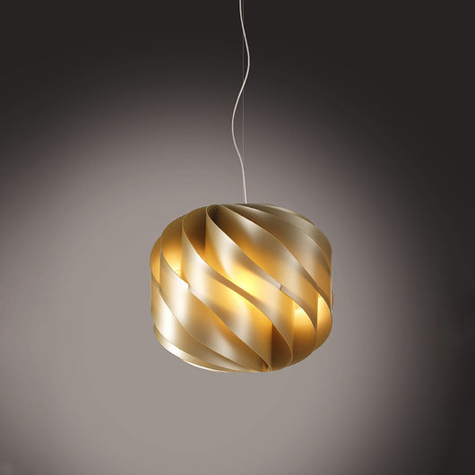 Sospensione Moderna Globe 1 Luce In Polilux Oro D40 Made In Italy