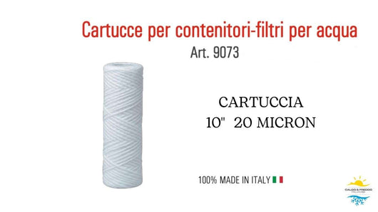 Cartuccia in Polipropilene filo Avvolto 10" - 20 Micron