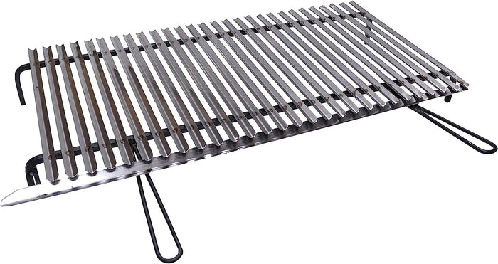 Graticola griglia acciaio inox per barbecue cm 100x50