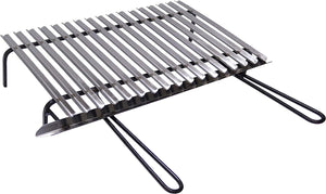 Graticola griglia acciaio inox per barbecue cm 60x35