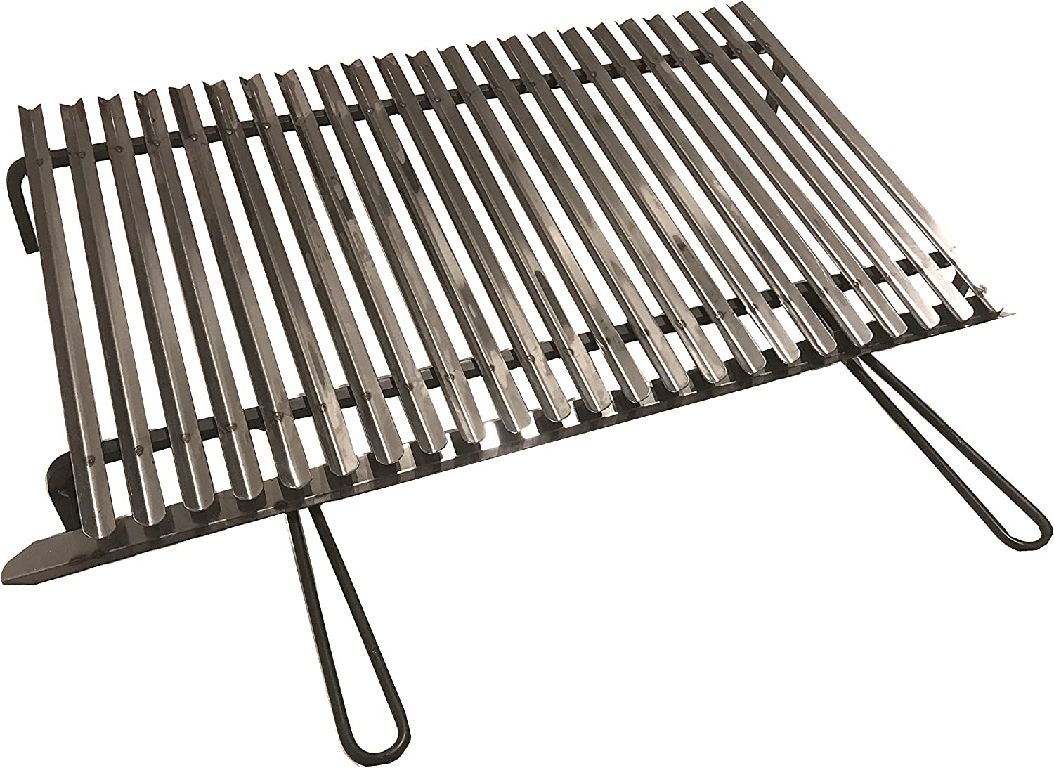 Graticola griglia acciaio inox per barbecue cm 80x50