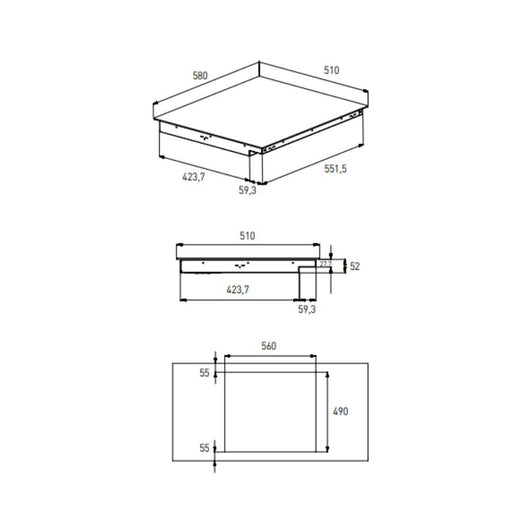 GRUNDIG GIEI623472MN Piano cottura induzione 60