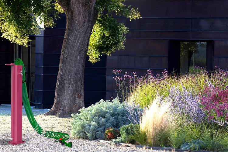 Fontana da Esterno con Tubo Dell'Acqua a Scomparsa Arkema Garden Surprise Grigio Antracite