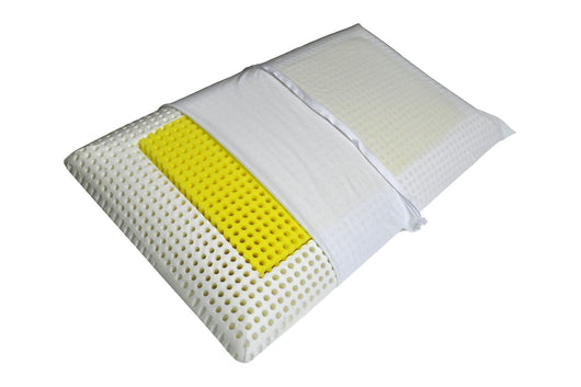 Cuscino memory foam saponetta, guanciale sfoderabile Giallo vivo GS16MF