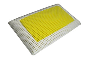 Cuscino memory foam saponetta, guanciale sfoderabile Giallo vivo GS16MF