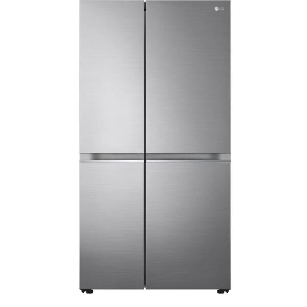 Frigorifero LG Side by Side GSBV70PZTE 635 Litri Classe energetica E (A179xL91,3xP73,5) Total No Frost DoorCooling+™ Compressore Smart Inverter Quattro Porte Inox