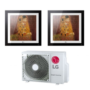 Climatizzatore Condizionatore LG Dual Split Inverter serie ARTCOOL GALLERY 9+12 con MU2R17 R-32 Wi-Fi Optional 9000+12000