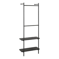 Stand Appendiabiti da Parete Bremanger 162 x 60 x 26 cm Nero [en.casa]