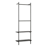 Stand Appendiabiti da Parete Bremanger 162 x 60 x 26 cm Nero [en.casa]