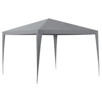 [casa.pro] Gazebo da Giardino 300 x 300 x 255 cm Tenda da Giardino Struttura in Acciaio Pieghevole Impermeabile Grigio