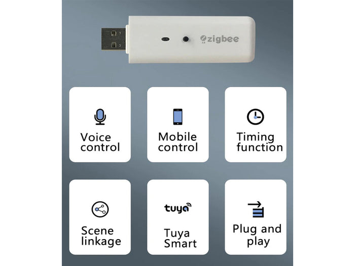 Gateway ZigBee USB Wireless Senza Cavo ZigBee 3.0 Hub Bridge APP Tuya Smart Life