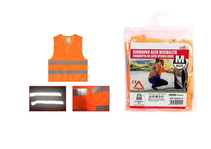 Gilet Catarifrangente Arancione Taglia M