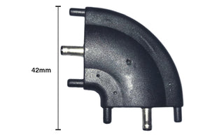 Giunto Angolare a L Connettore 3.5x1.35mm 12V DC Per Barra Led Sottopensile Cucina Armadio