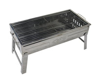 Griglia Barbecue da Tavola a Carbonella BBQ Carbon 45X23X22cm Acciaio Inox