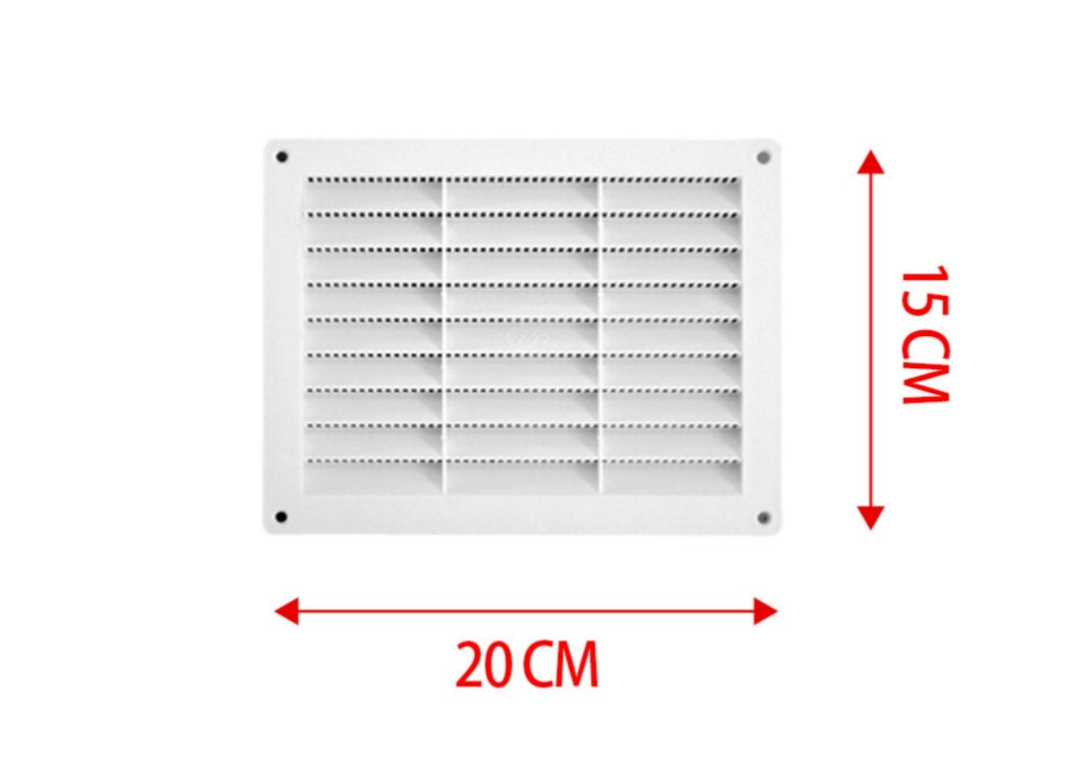 Griglia di Ventilazione Rettangolare 200X150mm Griglia Aerazione In Plastica Made In Italy