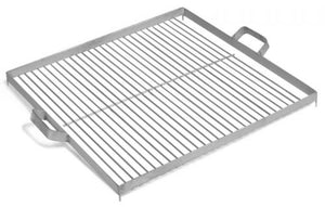 Barbecue Griglia in Acciaio Inox 44x44 cm per Braciere 60 cm