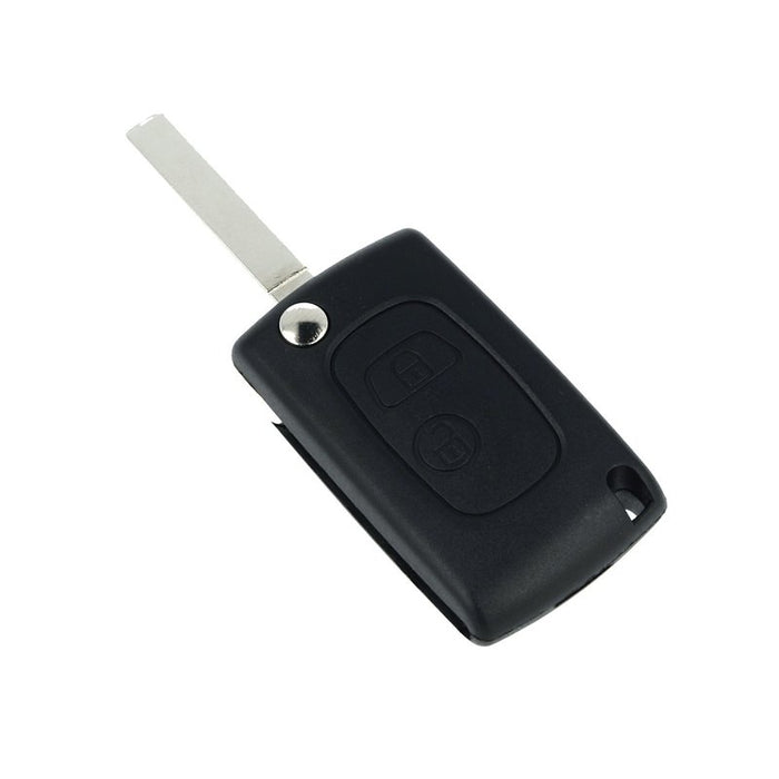 Guscio Chiave Telecomando 2 Tasti Con Lama VA2 Batteria Su Circuito Senza Transponder Per Peugeot Citroen Berlingo Fiat Scudo