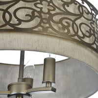 Lampadario Contemporaneo Venera Metallo Ottone 3 Luci Diffusore In Pvc