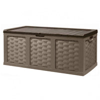 Cassapanca in Rattan Style XXL 157,5x75x63,5 h cm in Plastica Marrone