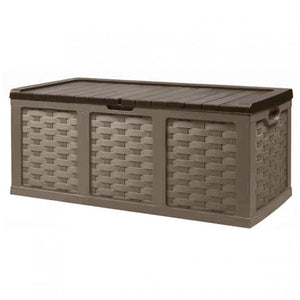 Cassapanca in Rattan Style XXL 157,5x75x63,5 h cm in Plastica Marrone