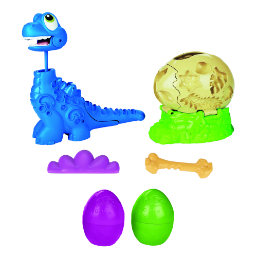 HASBRO PLAY-DOH PD BRONTOSAURO CHE SCAPPA KIT CREATIVO 2 UOVA DA 71 GR COLORI ASSORTITI