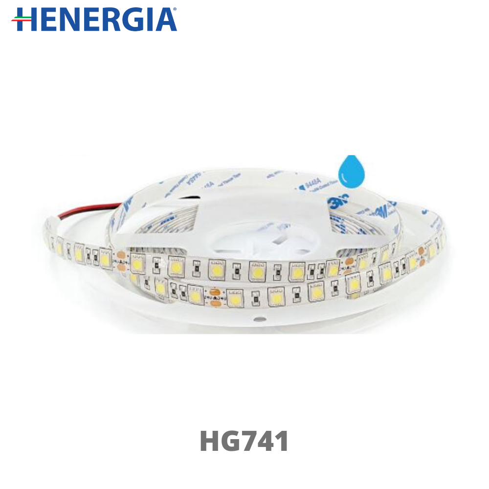 STRIPLED SMD5050 14,4W/MT 1310LM/MT 4000°K 240LED/MT 24V LARGHEZZA STRISCIA 10mm LUNGHEZZA BOBINA