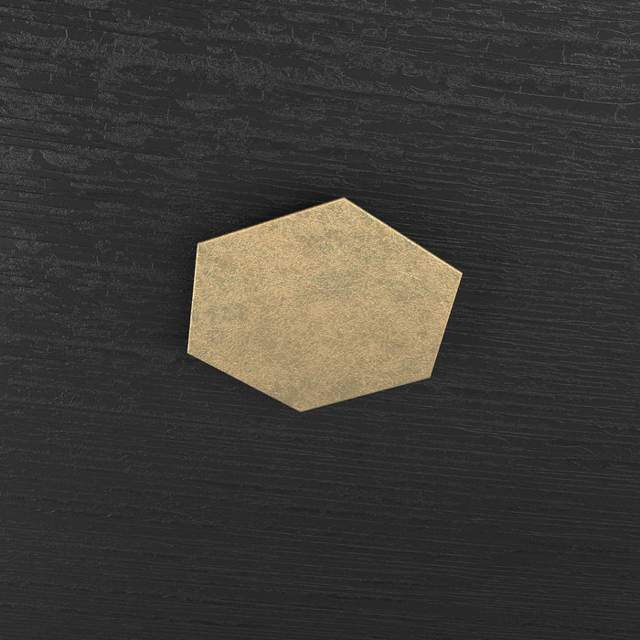 HEXAGON APPLIQUE-PLAFONIERA DECORATIVO FOGLIA ORO 1142-1D-FO