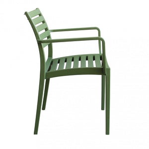 Poltrona Eveline 58,5x55,2x84 cm  in Polipropilene Verde